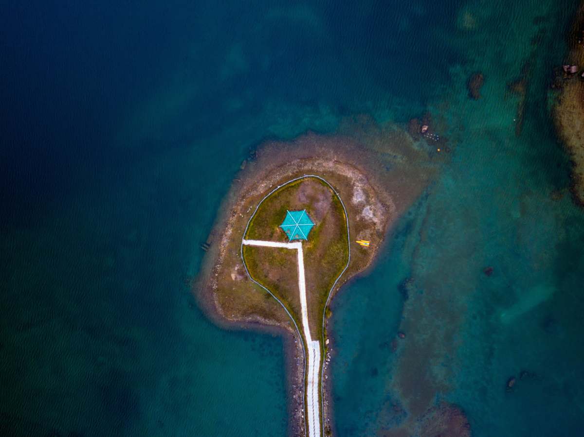 hong kong aerial photo of body of water drone